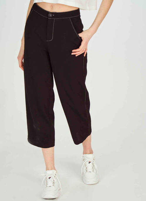 Pantalon 7/8 noir JACQUELINE DE YONG pour femme