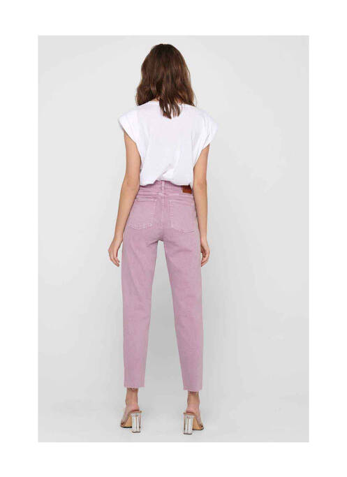 Jean coupe Mom violet ONLY pour femme