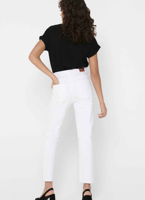 Jean coupe Mom blanc ONLY pour femme