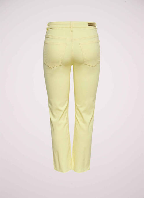 Pantalon droit jaune JACQUELINE DE YONG femme