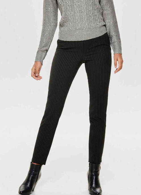 Pantalon droit noir ONLY pour femme