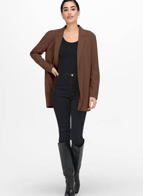 Blazer marron JACQUELINE DE YONG pour femme