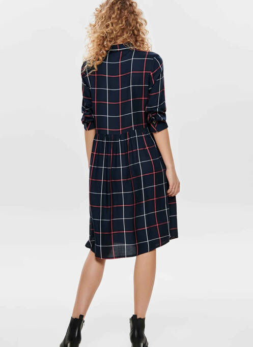 Robe mi-longue bleu JACQUELINE DE YONG femme