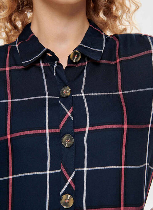 Robe mi-longue bleu JACQUELINE DE YONG femme