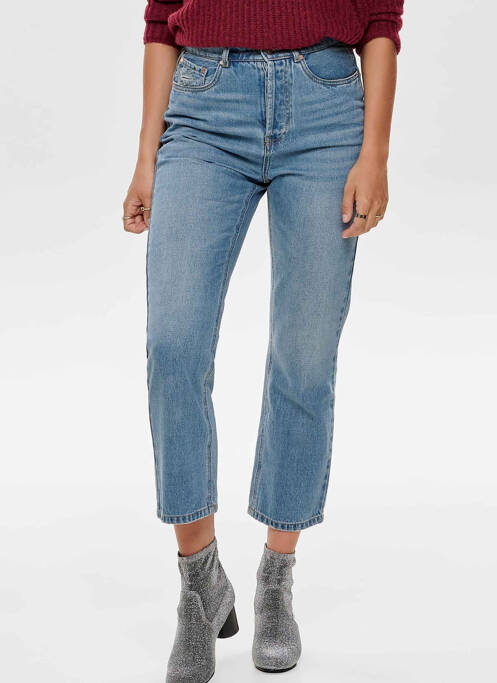 Jean coupe Mom bleu ONLY pour femme