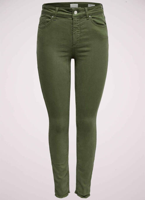 Pantalon slim vert ONLY pour femme