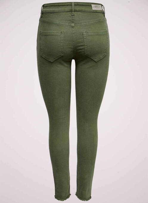 Pantalon slim vert ONLY pour femme
