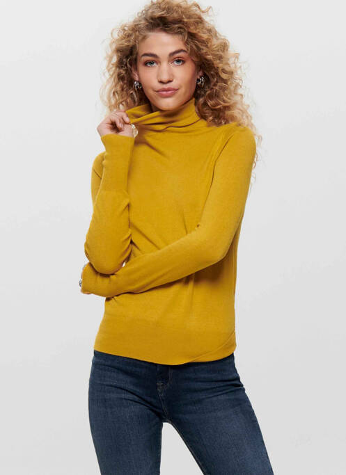 Pull col roulé or ONLY pour femme