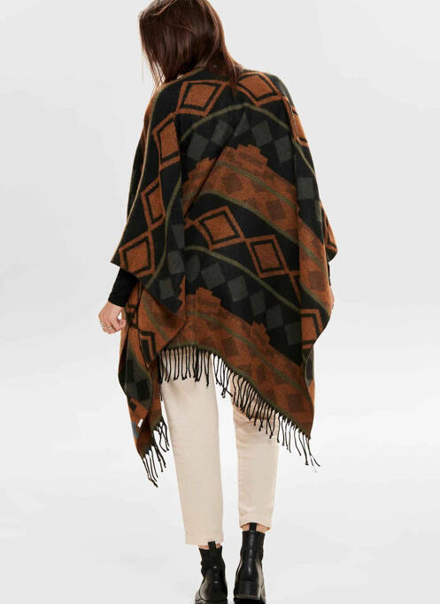 Poncho noir ONLY pour femme