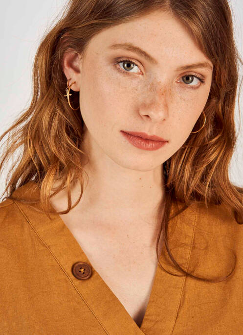 Top marron ONLY pour femme