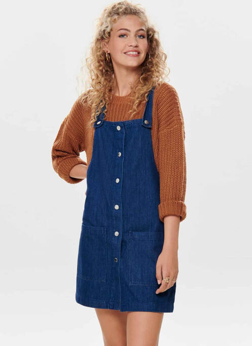 Robe courte bleu ONLY pour femme