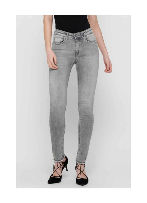 Jeans skinny gris ONLY pour femme