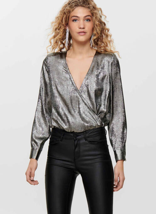 Body argent ONLY pour femme