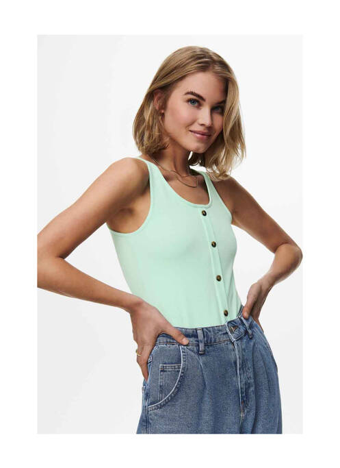 Débardeur vert ONLY pour femme