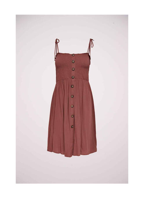 Robe courte marron ONLY pour femme