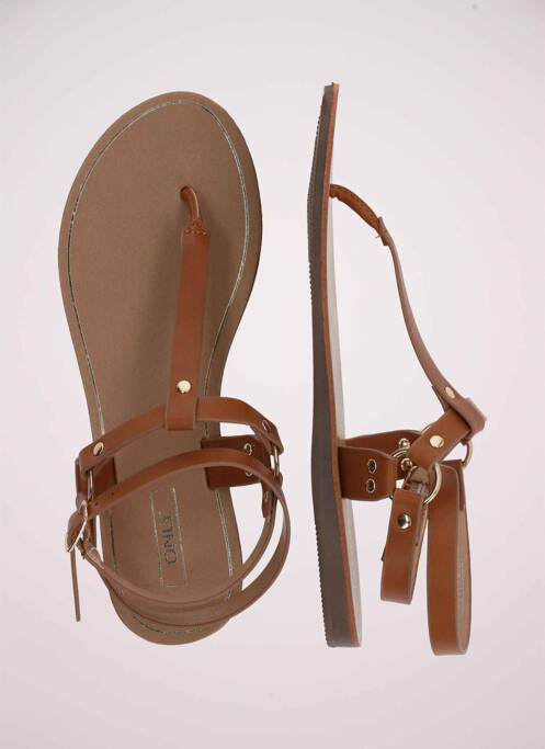 Sandales/Nu pieds marron ONLY pour femme