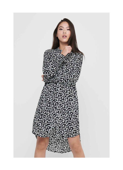 Robe mi-longue noir JACQUELINE DE YONG pour femme