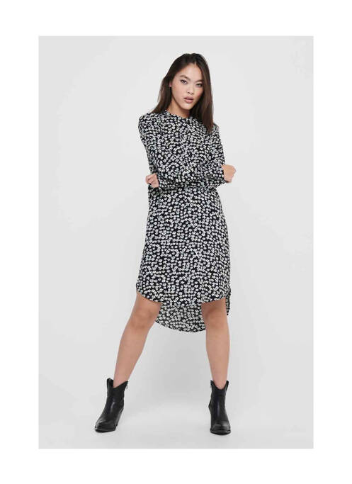 Robe mi-longue noir JACQUELINE DE YONG pour femme