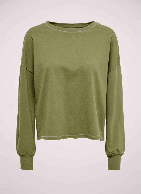 Sweat-shirt vert JACQUELINE DE YONG pour femme