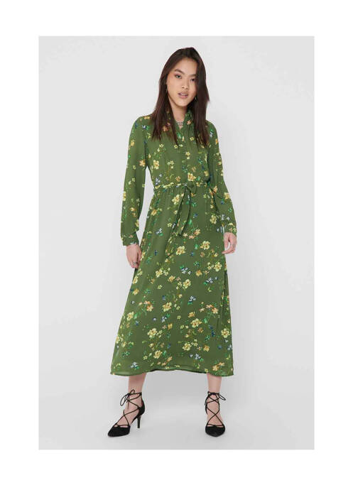 Robe longue vert ONLY pour femme