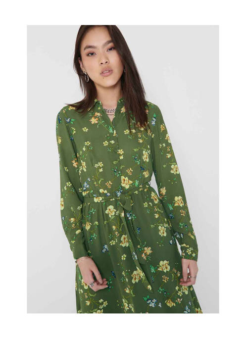 Robe longue vert ONLY femme