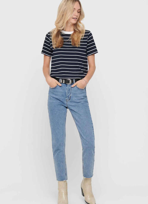 T-shirt bleu JACQUELINE DE YONG pour femme