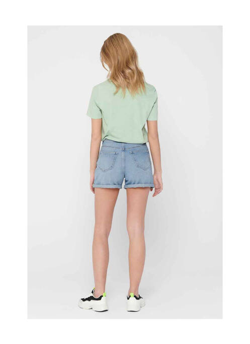 Short bleu ONLY pour femme