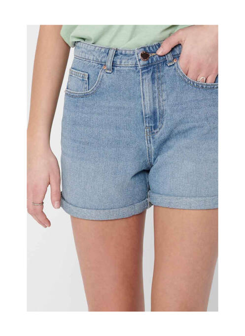 Short bleu ONLY pour femme
