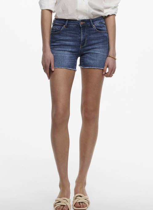 Short bleu ONLY pour femme