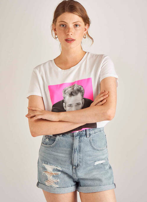 T-shirt blanc ONLY pour femme