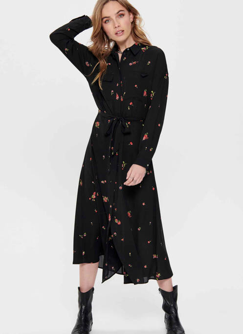 Robe longue noir ONLY pour femme