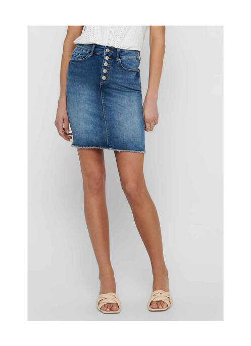 Jupe courte bleu ONLY pour femme