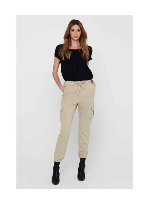 Pantalon cargo beige ONLY pour femme