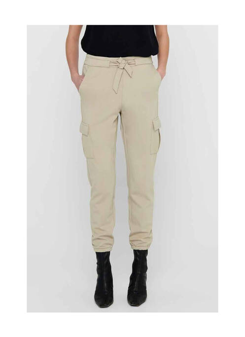 Pantalon cargo beige ONLY pour femme