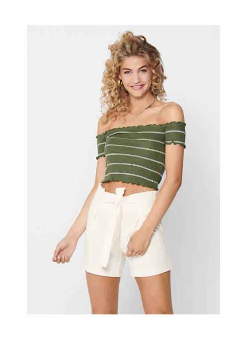 T-shirt vert JACQUELINE DE YONG pour femme