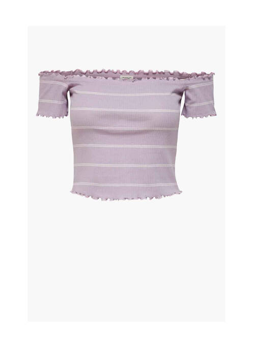 T-shirt violet JACQUELINE DE YONG pour femme