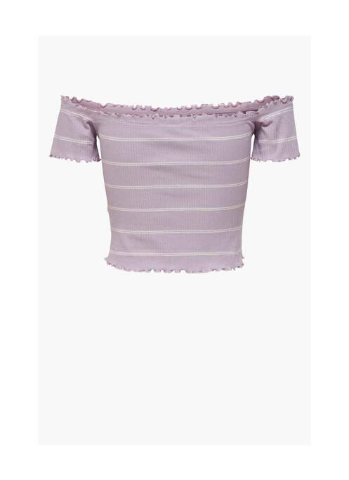 T-shirt violet JACQUELINE DE YONG pour femme