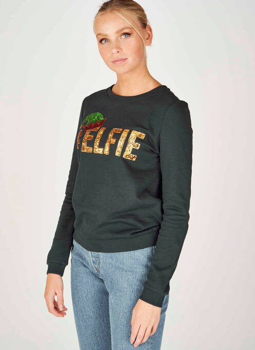 Sweat-shirt vert ONLY pour femme