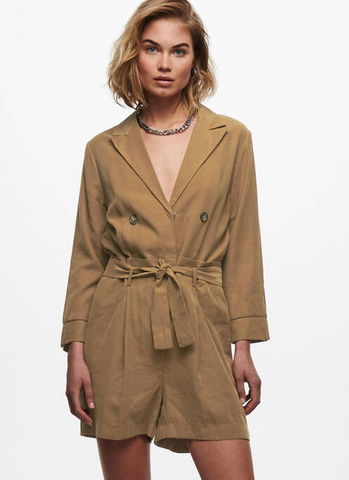 Combishort beige ONLY pour femme