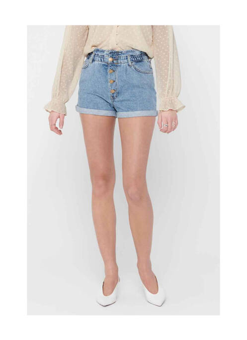 Short bleu ONLY pour femme