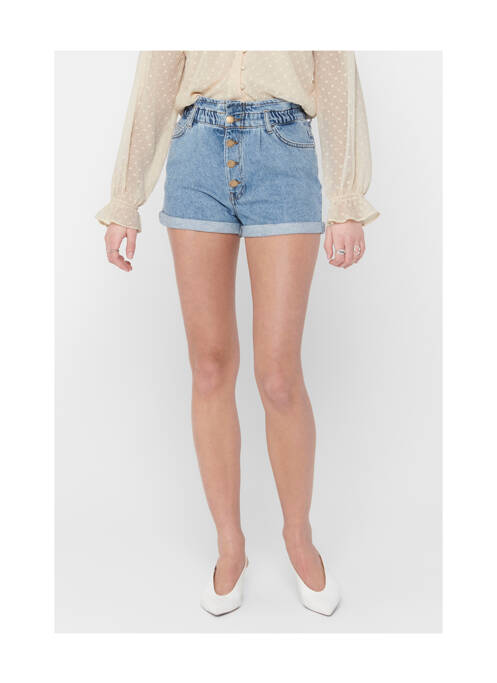 Short bleu ONLY pour femme