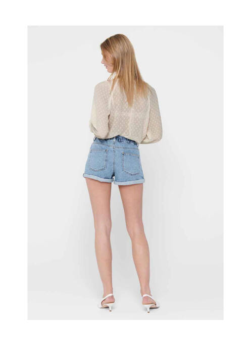 Short bleu ONLY pour femme