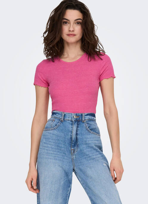 T-shirt rose ONLY pour femme