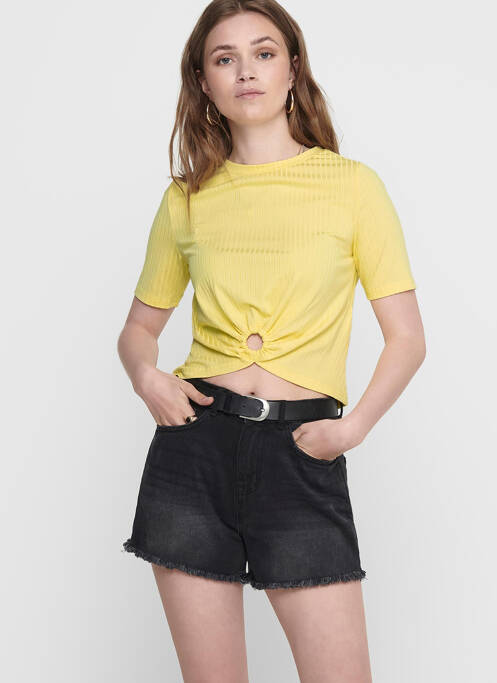 T-shirt jaune ONLY pour femme