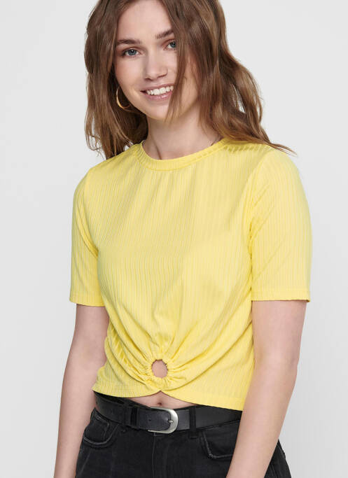 T-shirt jaune ONLY pour femme