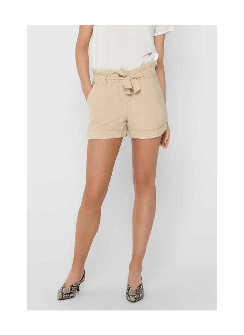 Short beige ONLY pour femme