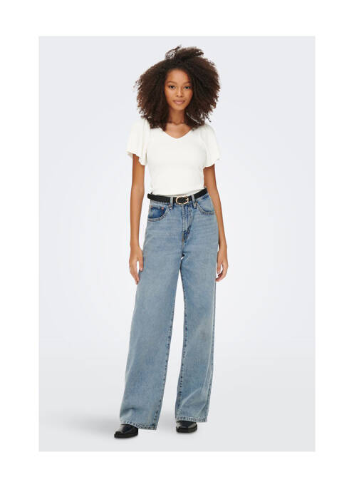 T-shirt beige ONLY pour femme