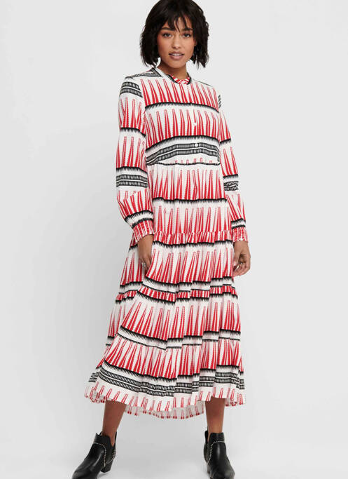 Robe longue blanc ONLY pour femme