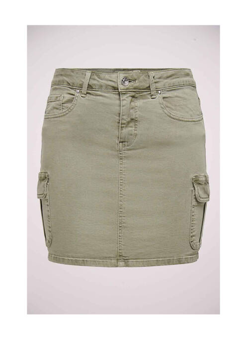 Jupe courte vert ONLY pour femme