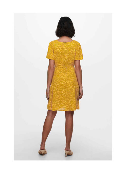 Robe courte jaune ONLY pour femme